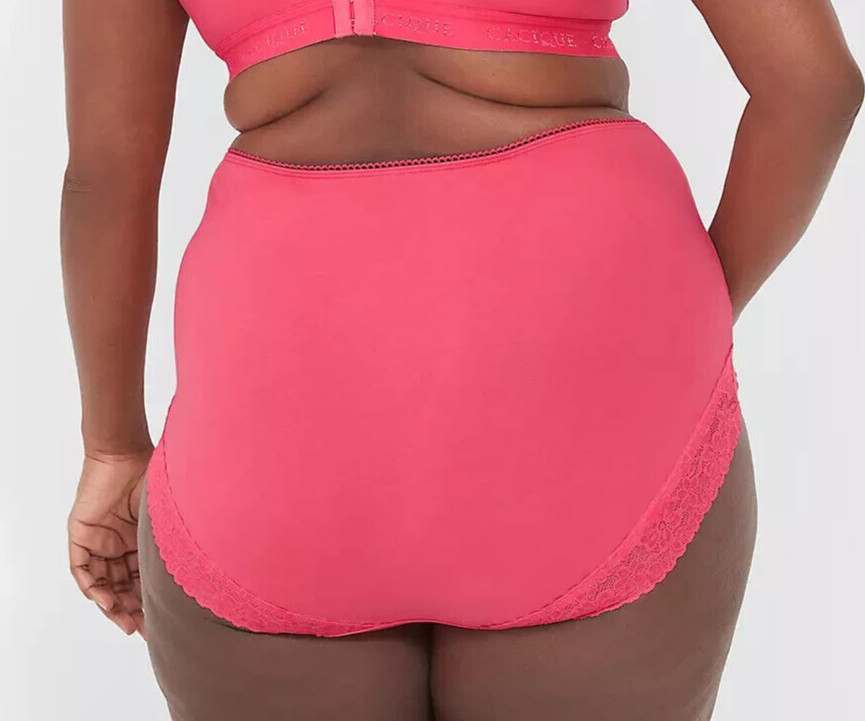 LANE BRYANT CACIQUE COTTON HIGH WAIST BRIEF W/ LACE 18/20 – #76174 – BRAND NEW!