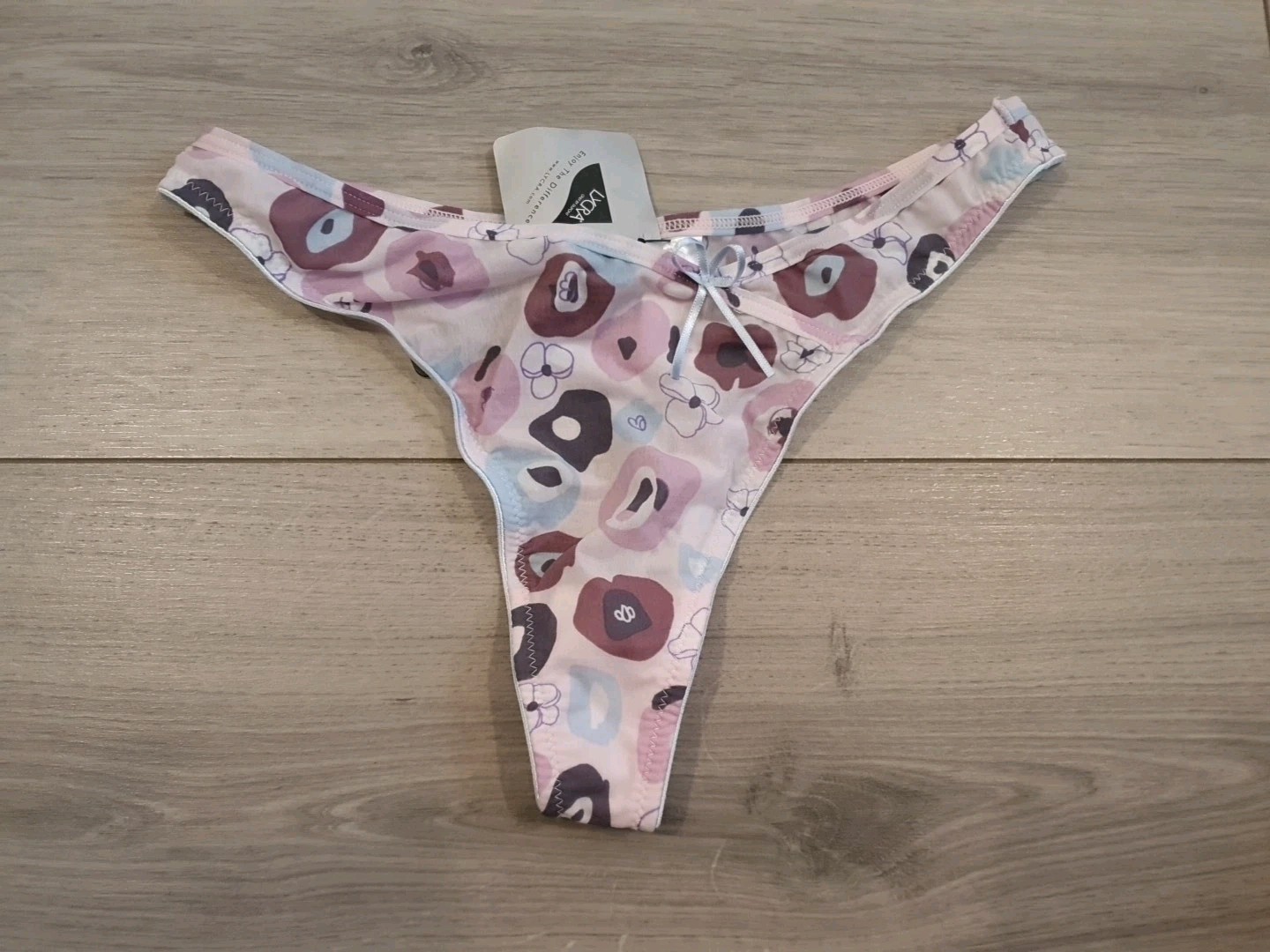BNWT Vintage Virginware Only For You Asymmetric Design Spirit Thong Size 10-12