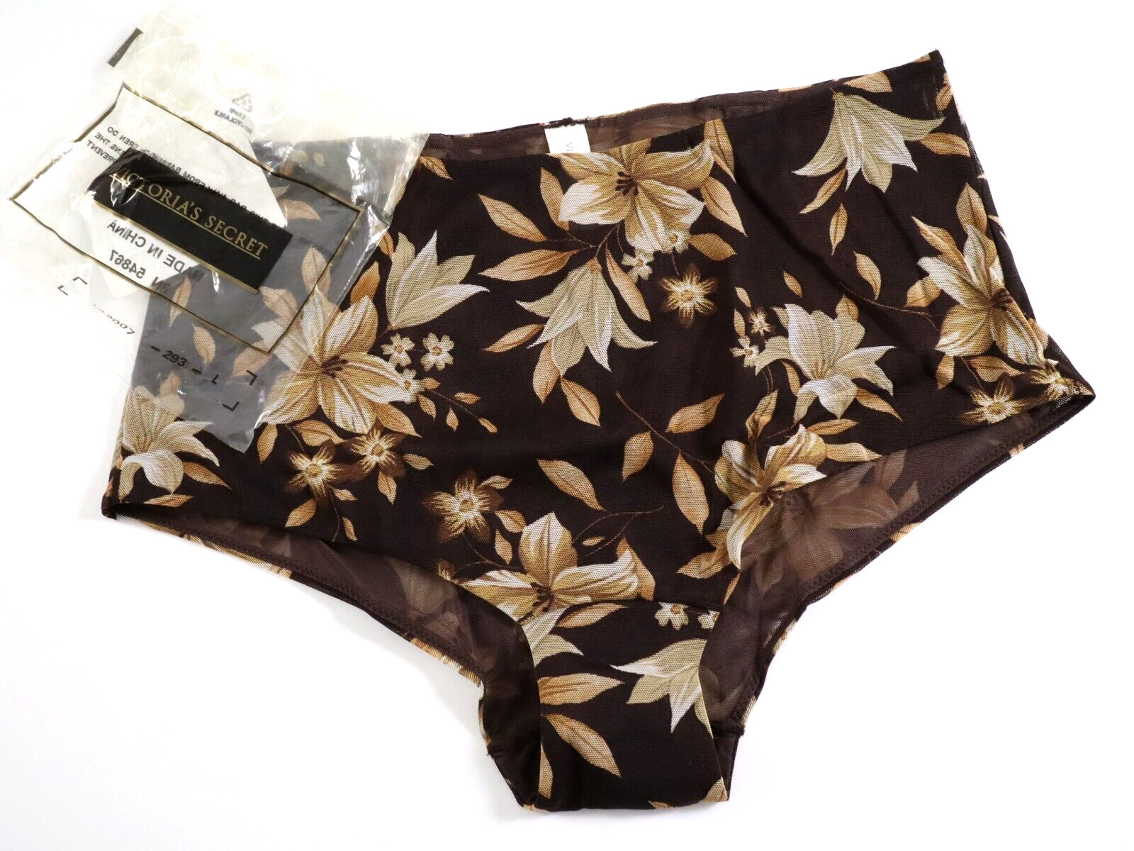 NEW Victoria’s Secret VTG 90s Y2k MODERN MESH High Waist Cut Brief Panty LARGE