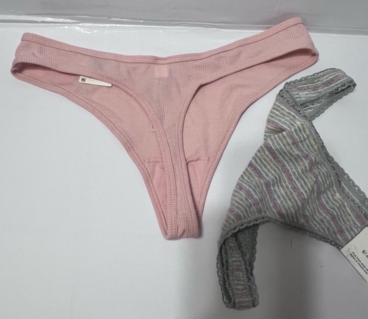 Jenni Intimates & Chapter Club Thong Panties Size L Lot Of 2