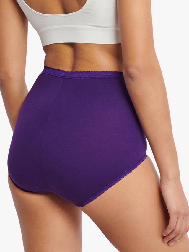 Sloggi Basic+ 3 Pack Multicolour Maxi Knickers Lycra Freefit Pack Soft Cotton