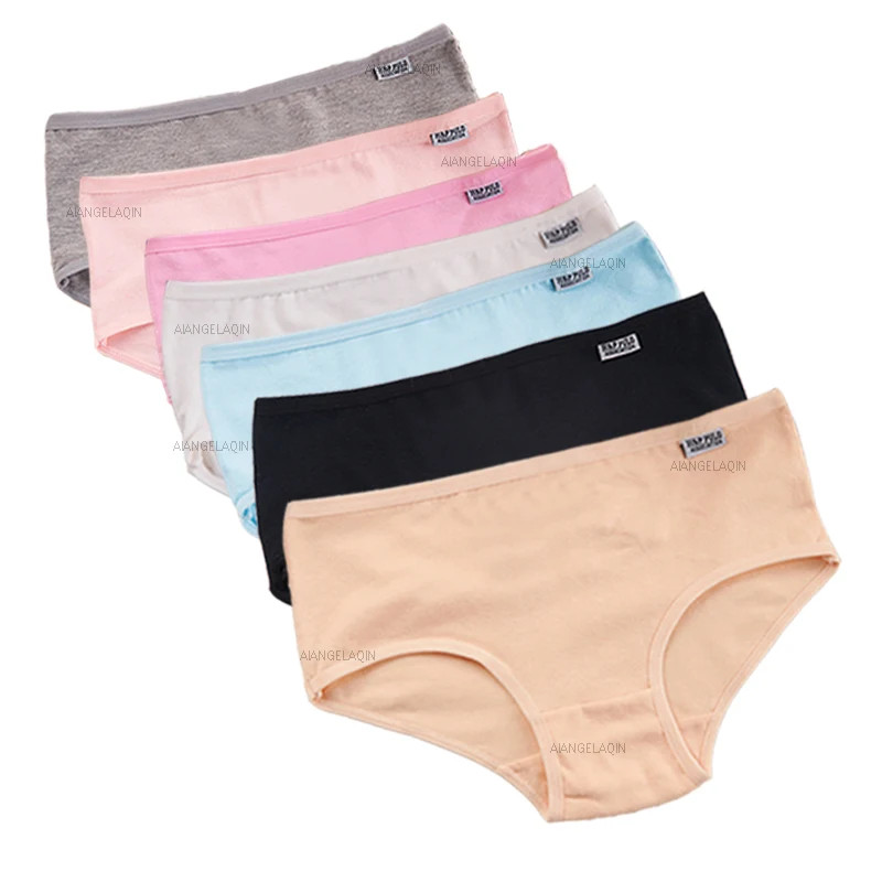 7Pcs/Lot Plus Size Underwear Women’s Panties Cotton Girl Brief Sexy Lingeries