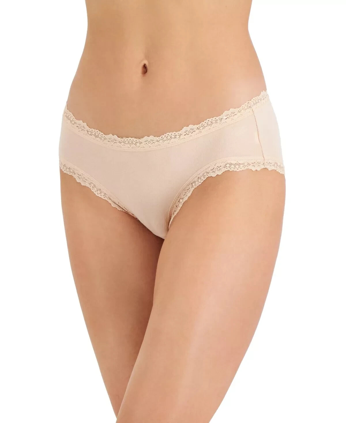 JENNI Women’s Lace Trim Hipster Underwear Chai (Beige) PICK SIZE