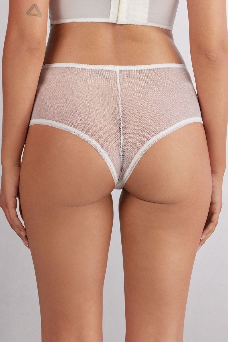 Intimissimi Her Beauty Lace Hipster Brazilian in White Women’s XL NEW