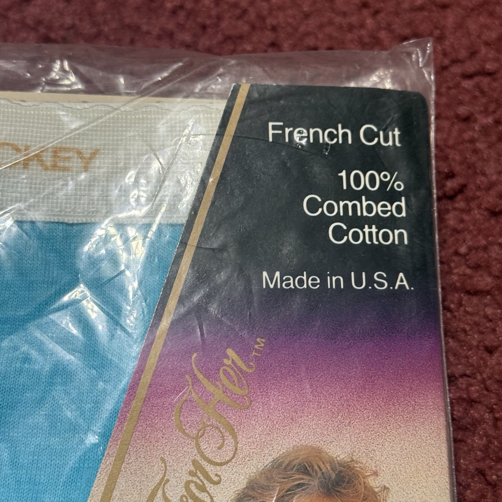 Vintage 80’s Jockey Aqua French Cut Brief Women’s Panties Style 1507 NOS Sz 4