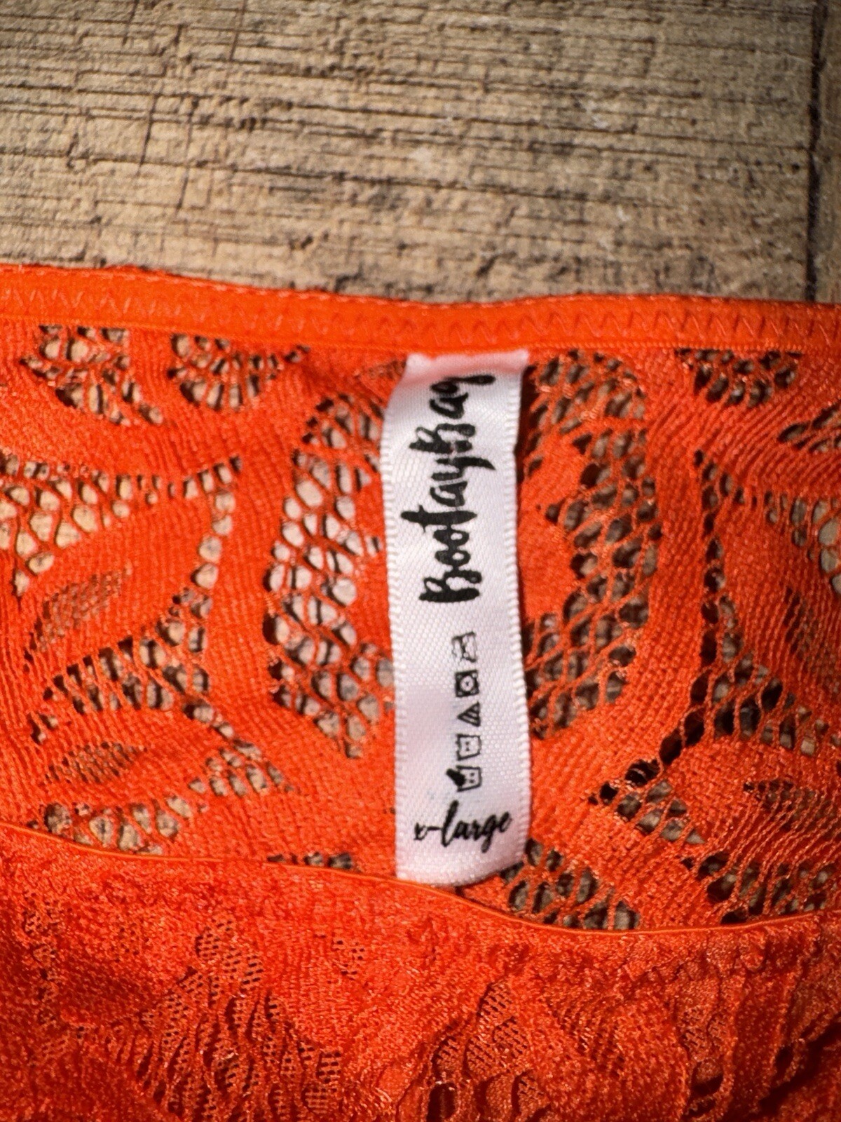 BootayBag Orange Panties NWT Size XL