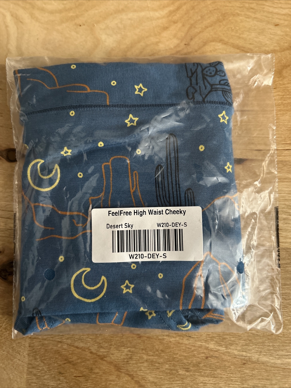 MeUndies FeelFree High Waist Cheeky Small NEW Desert Sky