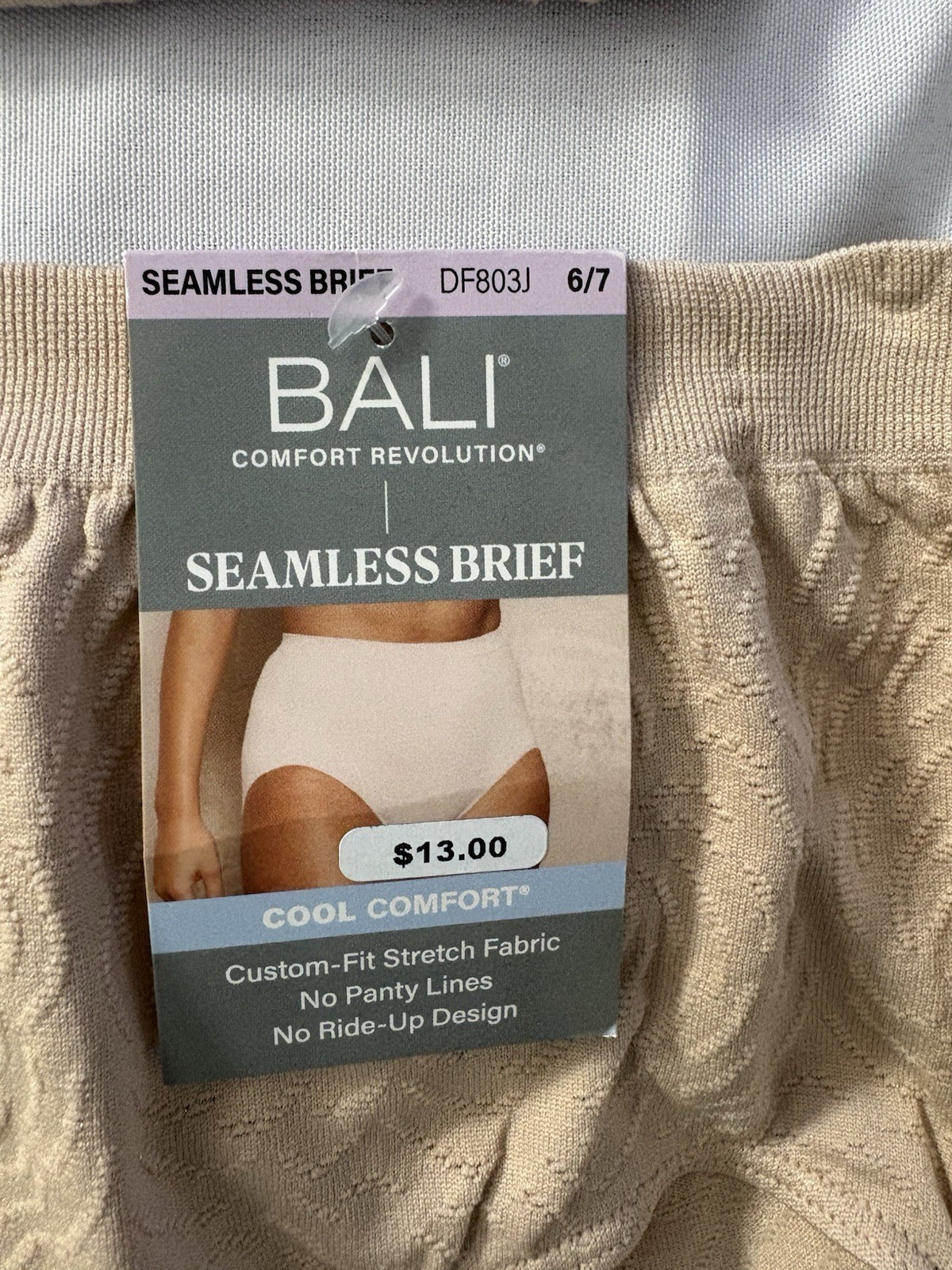 NEW Bali Comfort Revolution Bali Briefs 2 Pack Style 803J Womens Panty Size 6/7