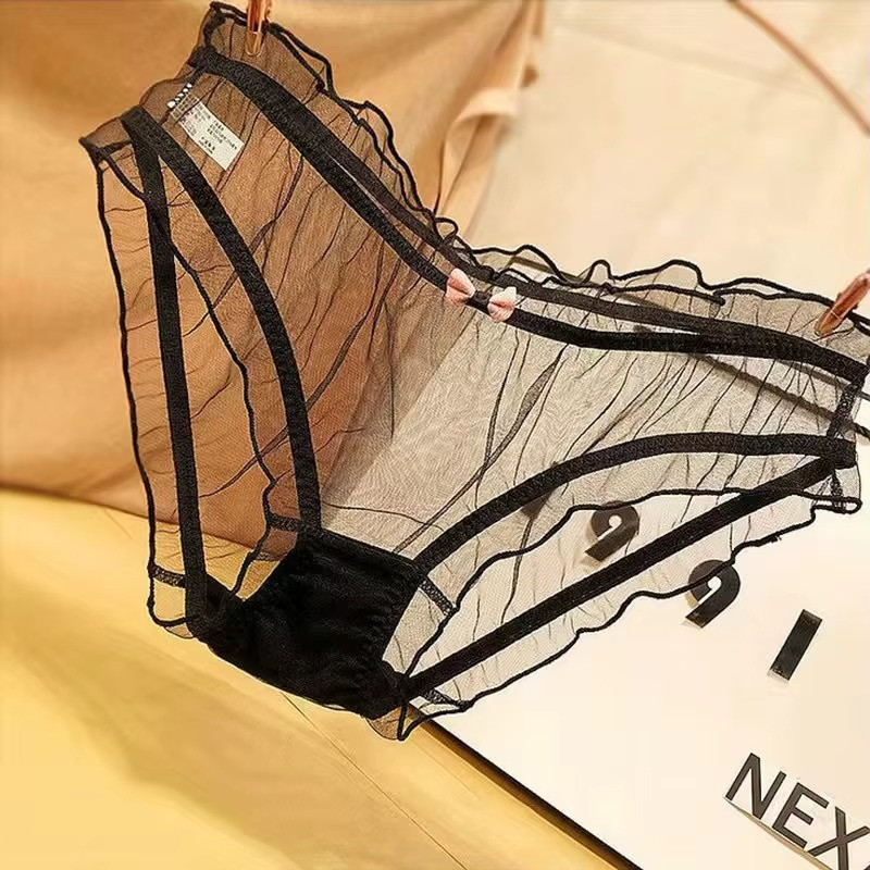 Vintage Style Completely Sheer Transparent Nylon Panties Retro look Sexy