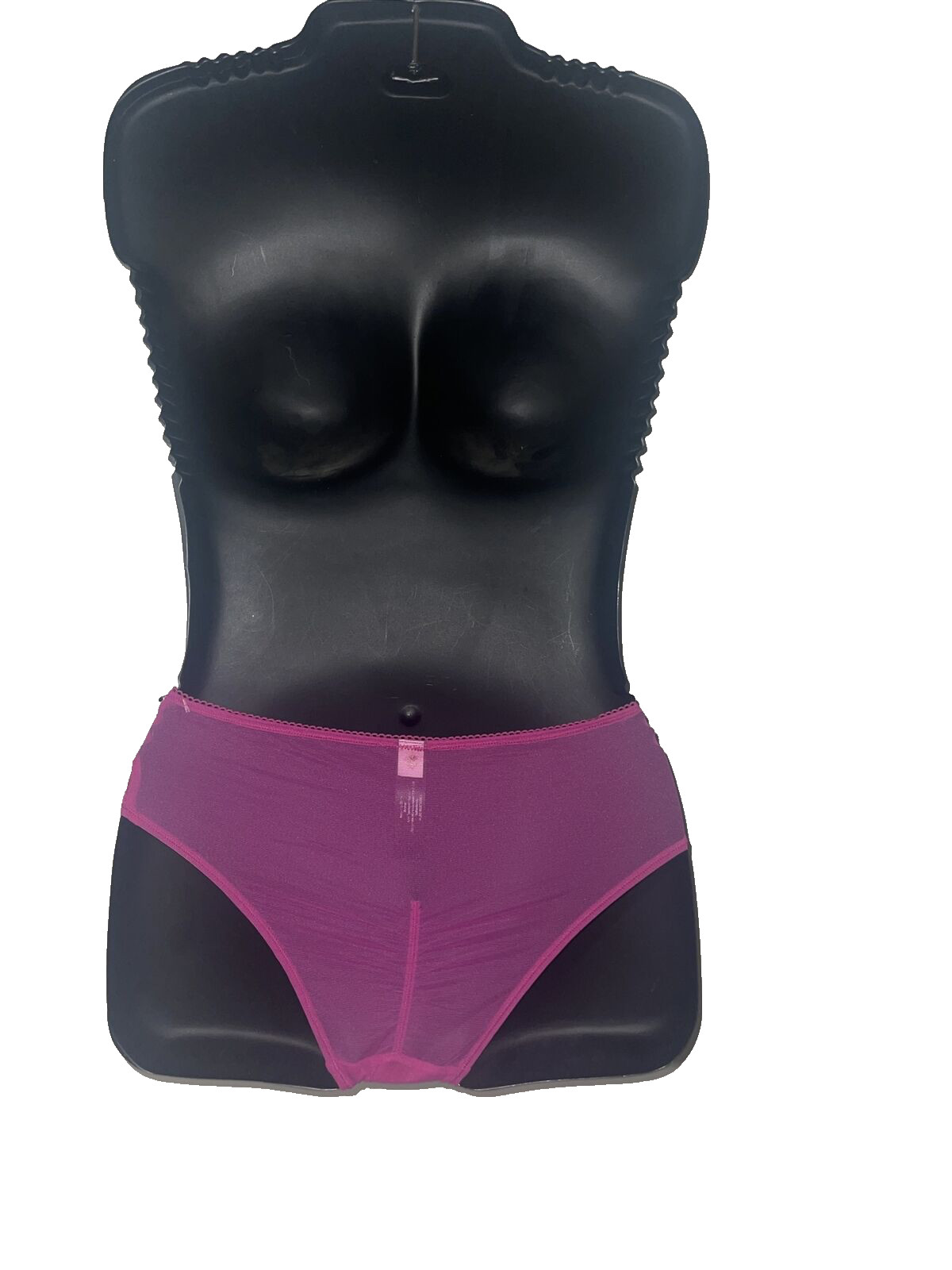 DKNY Pink Purple Magenta Lace Mesh Sissy Bikini Panty Underwear Size Medium NWTS