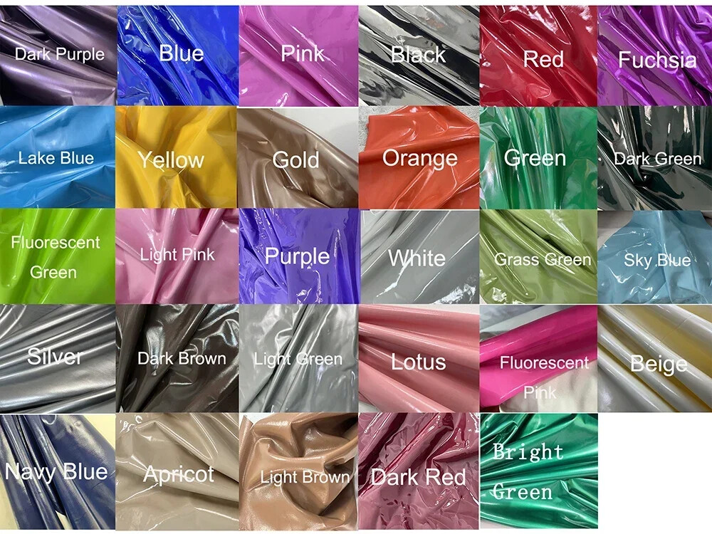 Shiny PVC Leather Double Layer Splicing Panties Button-up Elastic Waist Panties