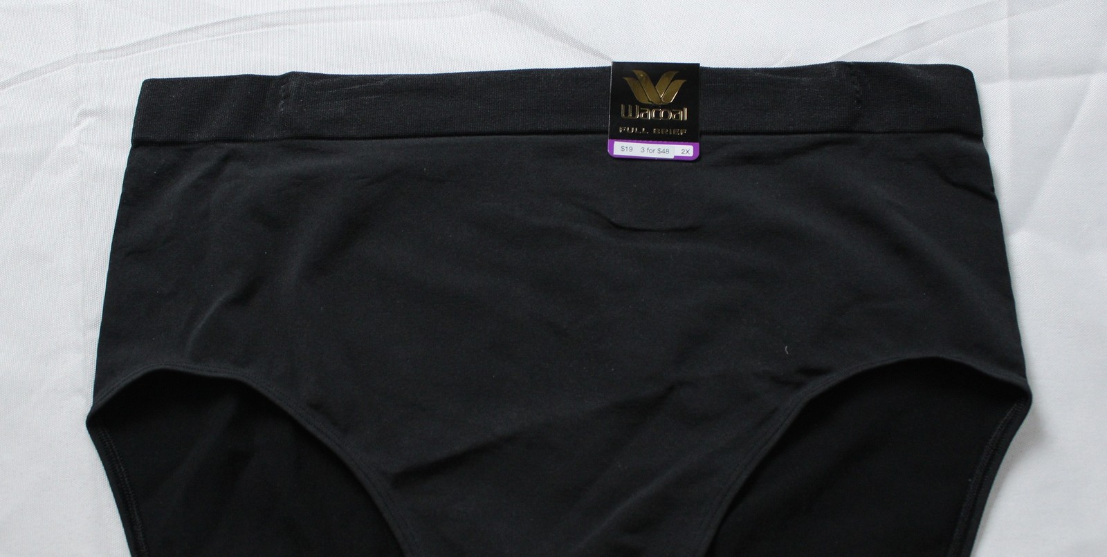 Wacoal Women’s B-Smooth Seamless Full Brief Panty ZG3 Black Size 2X NWT