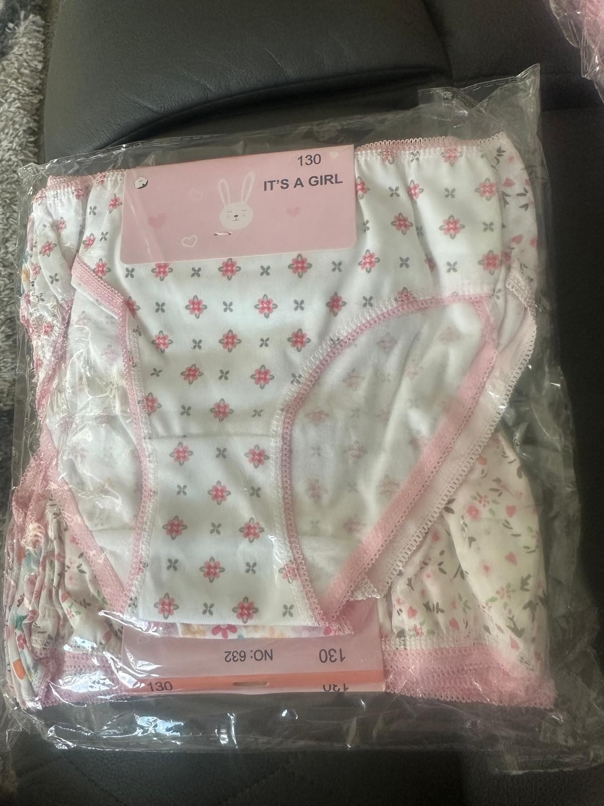 12 Pack ,Girls, Cotton panties, Underwear, all size Soft, Breathable Floral,New