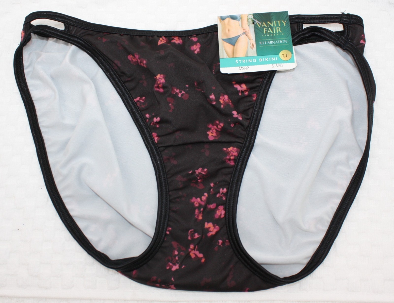 NWT set/3 VANITY FAIR ILLUMINATION STRING BIKINI 18108 DENIM DOT EMBER DEDICATED
