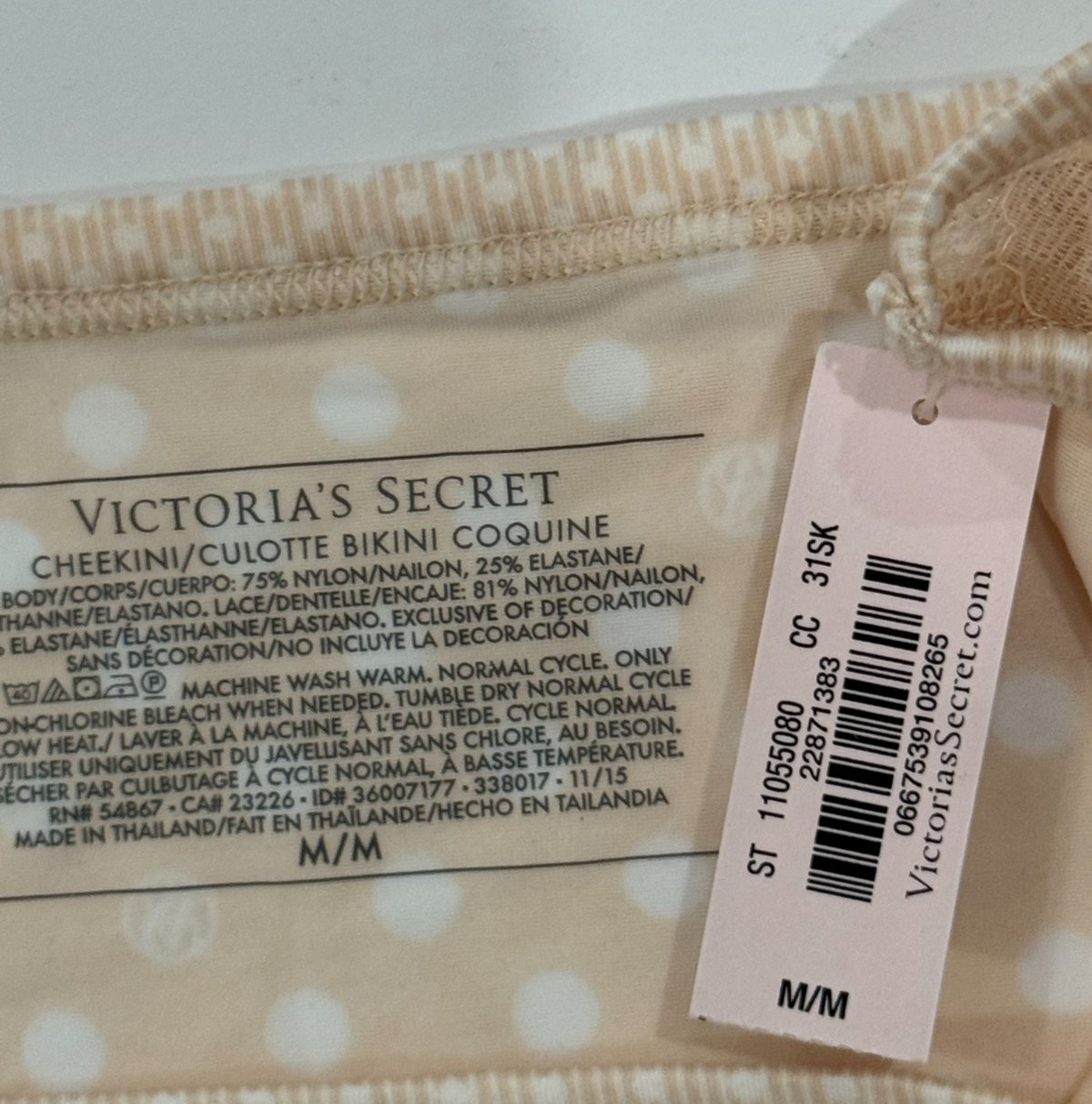 Victoria’s Secret Cheekini / Culotte Bikini Polka dot Panty M Pack of 2