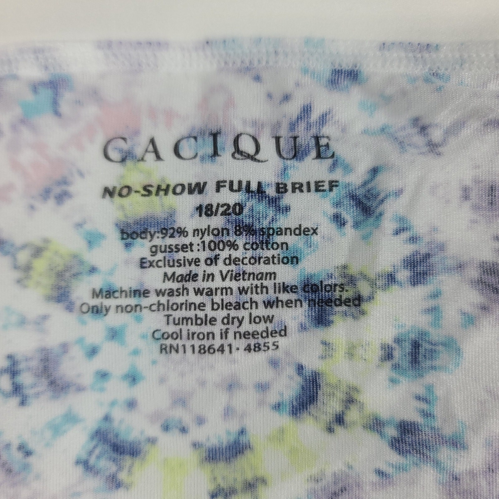 Cacique NWT No-show full brief satiny panties bundle of 3 Size 18/20
