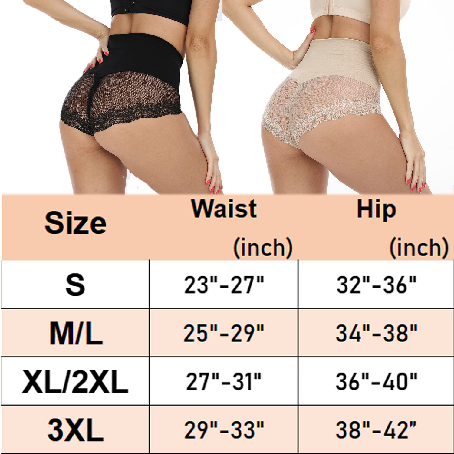 Women Slimming Panty Sexy Lace Breathable Underwear Tummy Control Briefs Shaper