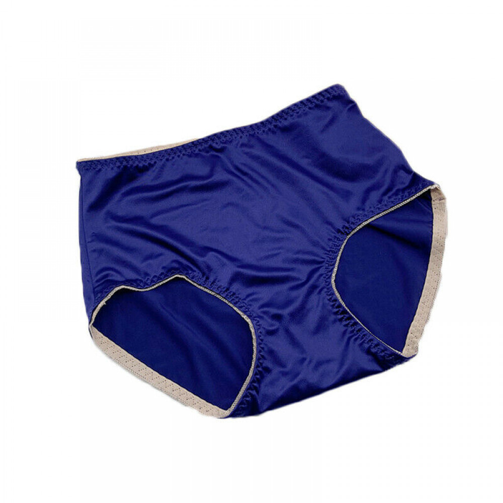 1-5PCS Lot Women Satin Panties Vintage Lingerie Seamless Underwear Brief