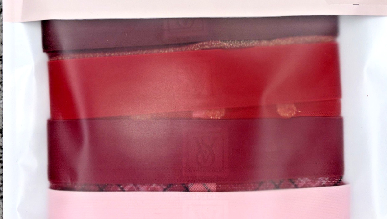 Victoria’s Secret NEW XL Sheer Heritage Hiphugger Panties 5 Pack Multi Shiny