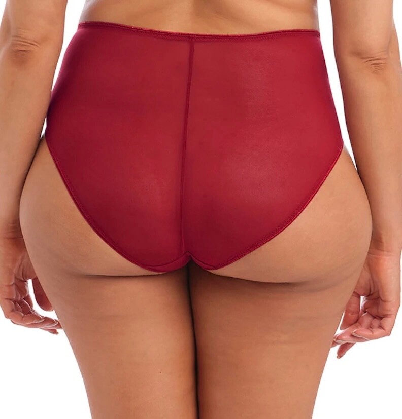 Elomi Matilda Full Brief Crimson Red Size XL 16 18 High Waist Knickers 8906 New