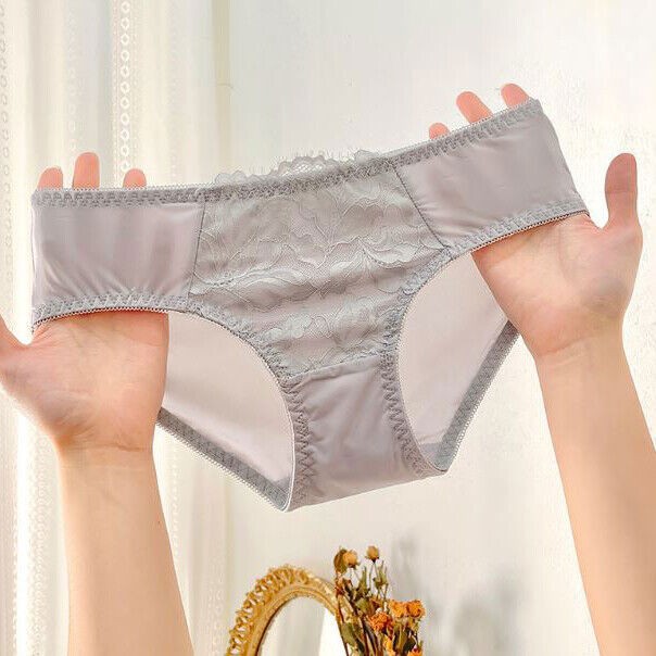 6 Pack Lot Sexy Ladies Womens Panties Briefs Ice Silky Lace Underwear Intimates