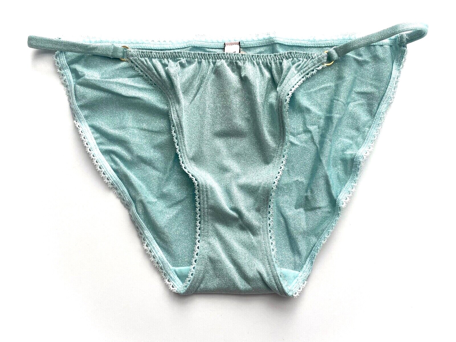 Victoria’s Secret String Bikini Panty Green Shimmer Stretch Sexy S M L XL 2XL