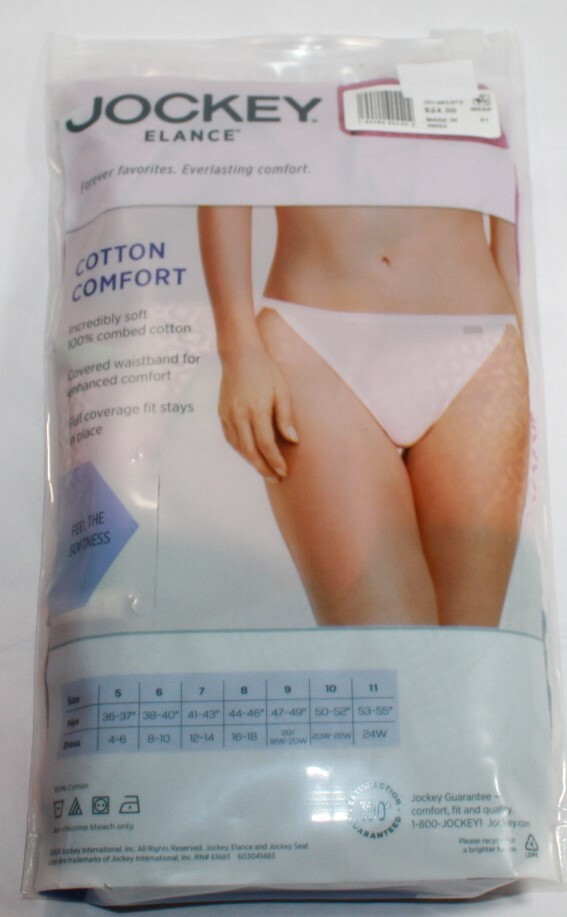 New 3 pack JOCKEY covered waistband 100% cotton STRING BIKINI PINK BLUE geo