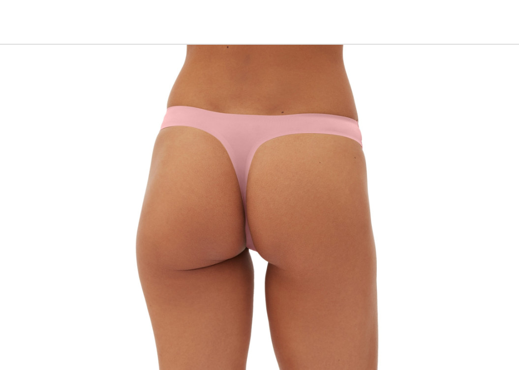 GapBody Women Everyday Essentials Laser Bonded Thong Underwear Pink Size M 6353