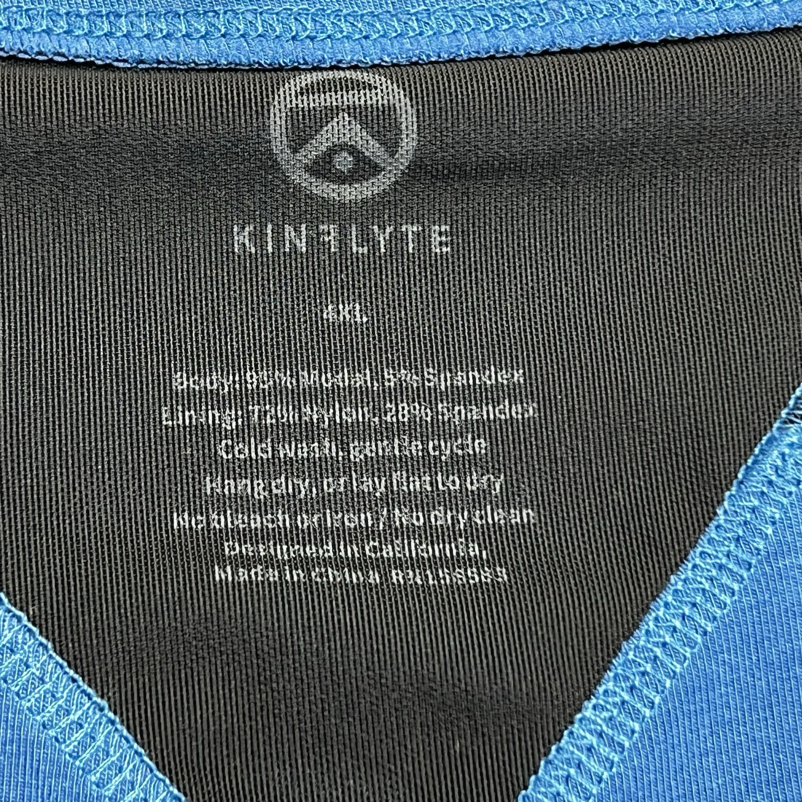 Kinflyte Boy Shorts Underwear Max Support Royal Blue 4XL Modal Cotton Blend NWOT