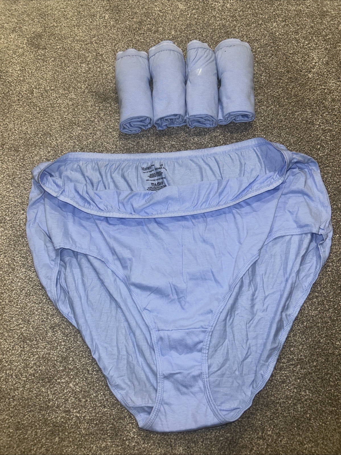 NEW 5 PACK WOMEN’S HANES COTTON BRIEFS SIZE 13(5X)⚡️⚡️