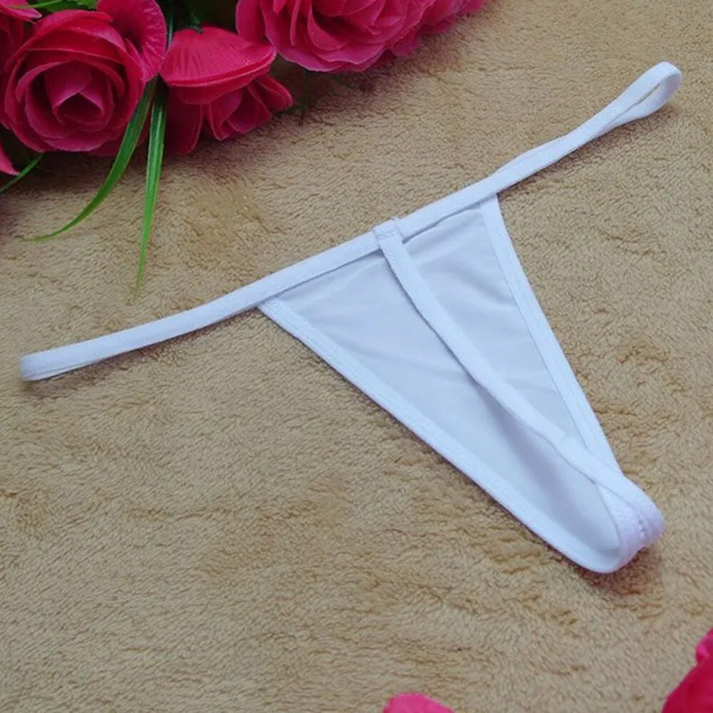 Sexy Womens Solid Cotton V-String Thong Lingerie Underwear Panty