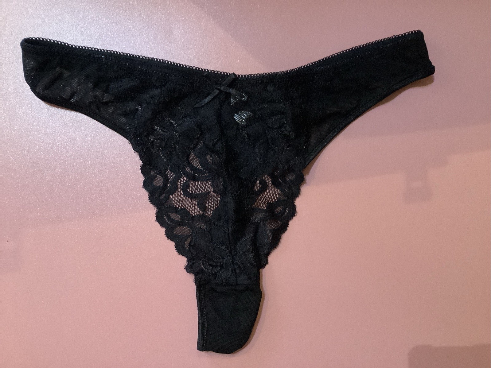 Women’s Camille Black Lace Thong Size Small 8/10 NWOT will combine postage