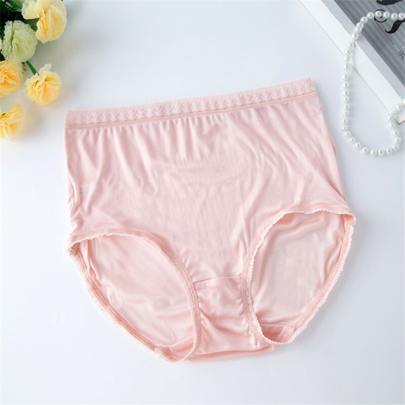 Large Ladies Knitted Silkworm Silk Briefs Knickers Panties Underpants Underdress