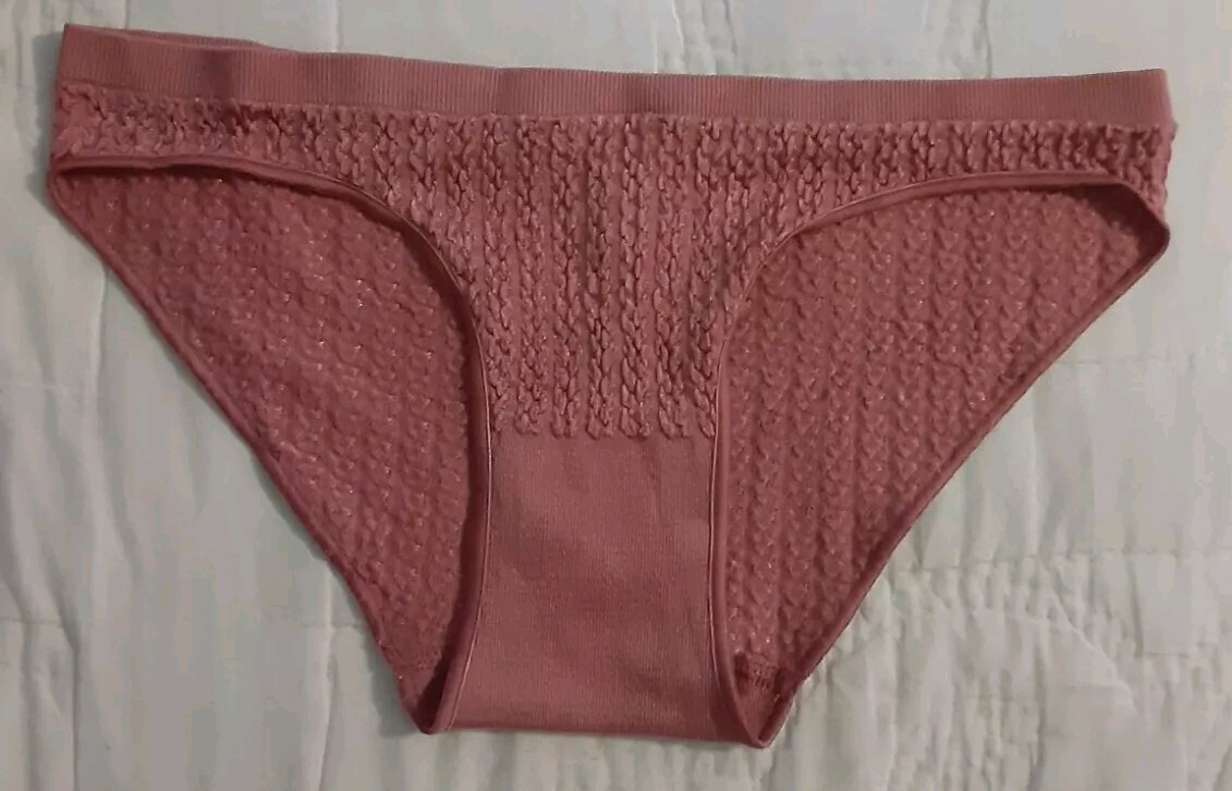 Victorias Secret Pink High Leg Bikini Panty Small Dusty Pink RN#54867 NWT NEW