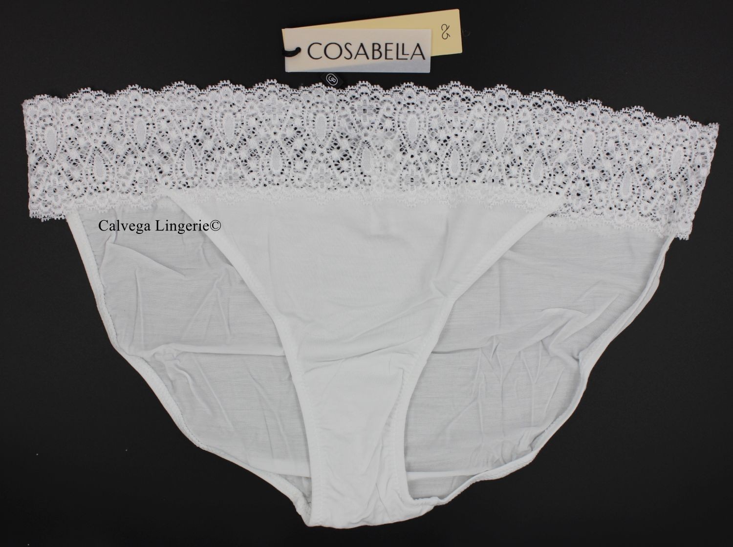 NWT COSABELLA GIULA0521 “Giulia” Modal / Lace Bikini, White, Italy, Bridal