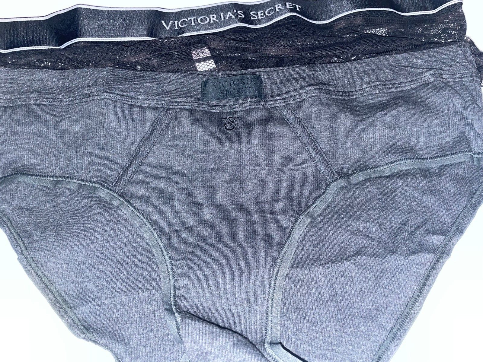 VICTORIA SECRET 5-Pack Logo Hip hugger Panties Women’s L Floral Lace Pink NWT