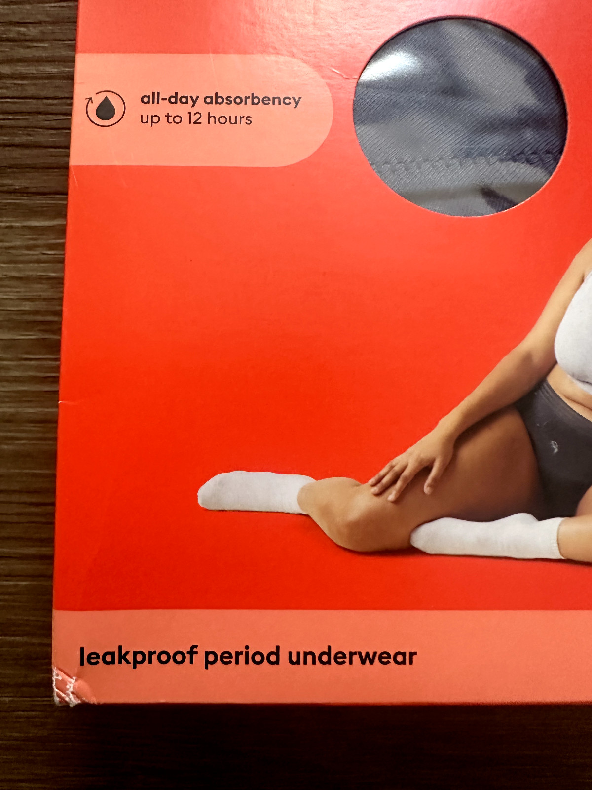 Thinx for All All Day Absorbency Leakproof Period Underwear Lace Trim Storm Sm