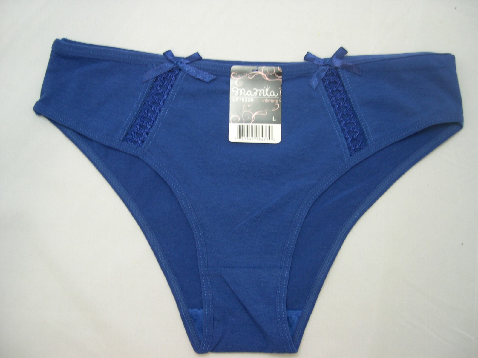 Personalized Bikini Panties Poly + Cotton Large Lg Red White Black Blue o Yellow