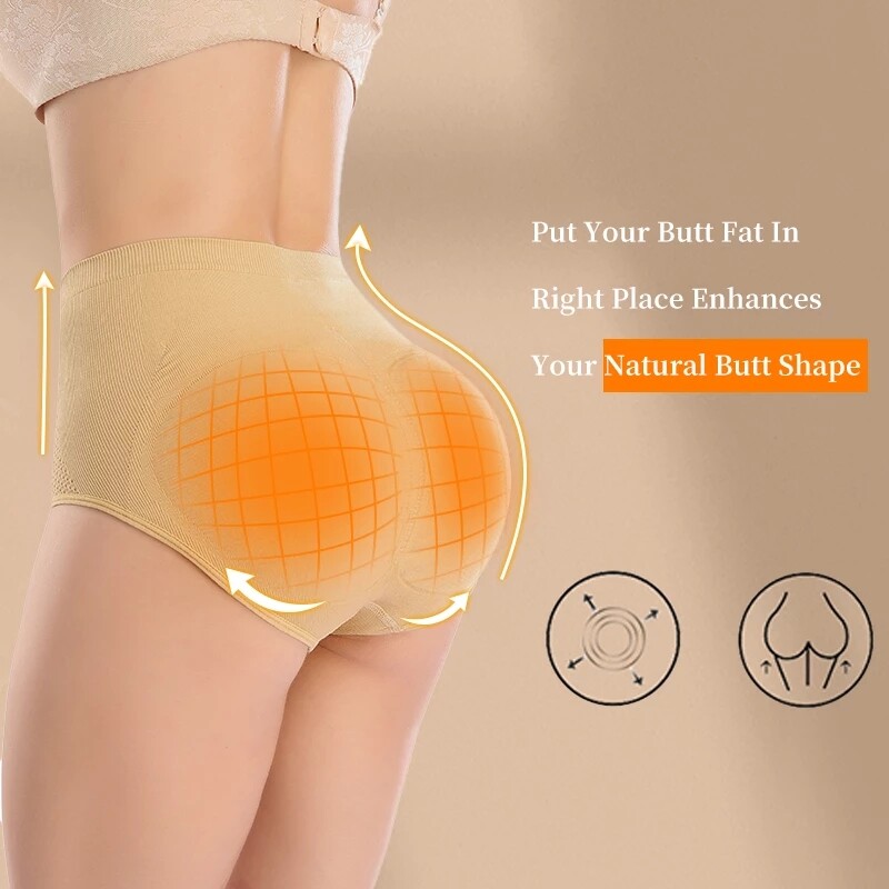 Women’s Padded Booty Shaper Butt Lifter Panty Ass Hip Enhancer Briefs Underwear