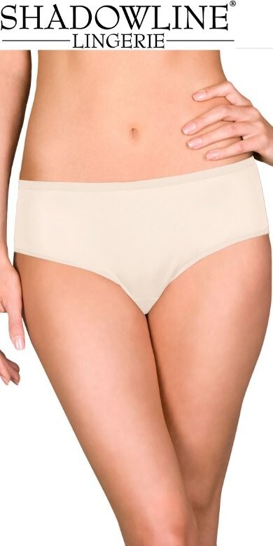 3 Pair Size 10 Ivory ShadowLine Hipster Covered elastic waist and leg Free Ship