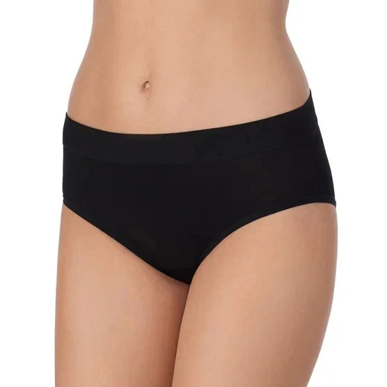 Carole Hochman Women’s 5-Pack Full Coverage Stretch Hipster, Multicolor, L