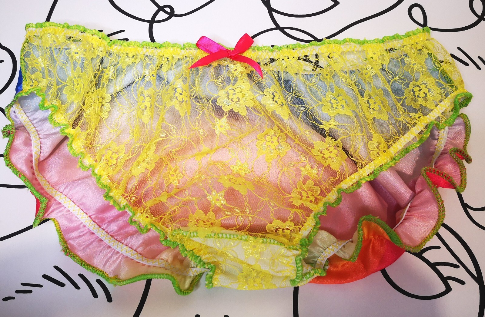🌸Made to order 2-Tone lace & satin SISSY” Knickers Any size..Any colour….🌸