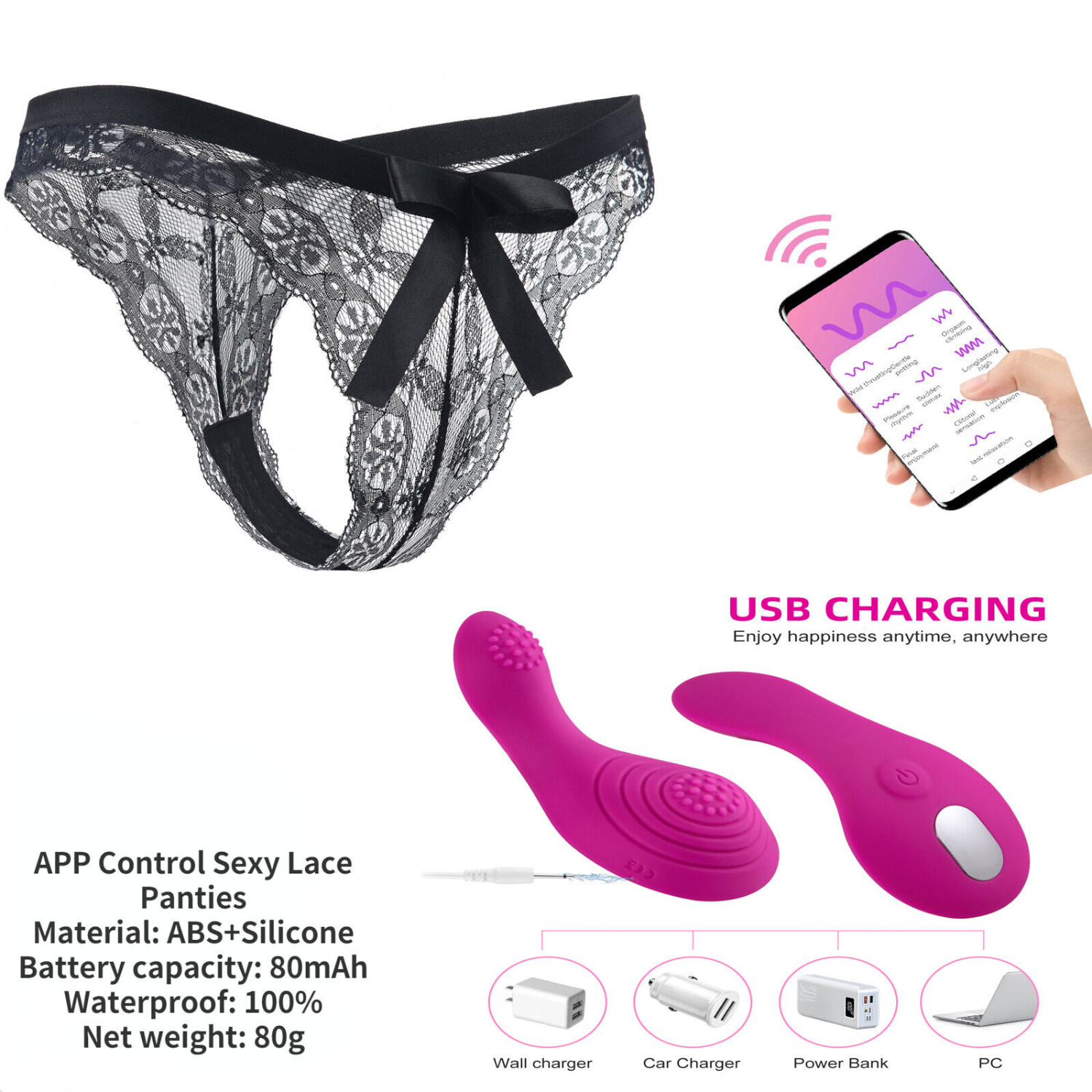 Rechargerable Vibrating Panties 9 Funtions For Women Bullet Wearable 2022 New