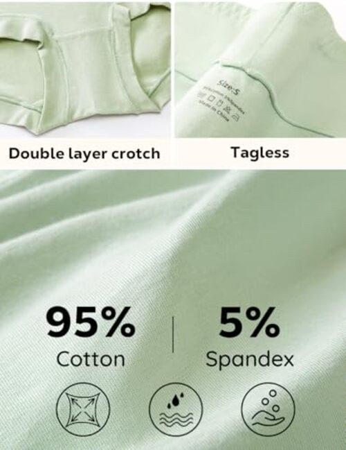 5 Pack Womens Cotton High Waisted Full Coverage 4X-Large Multicolor-5pack