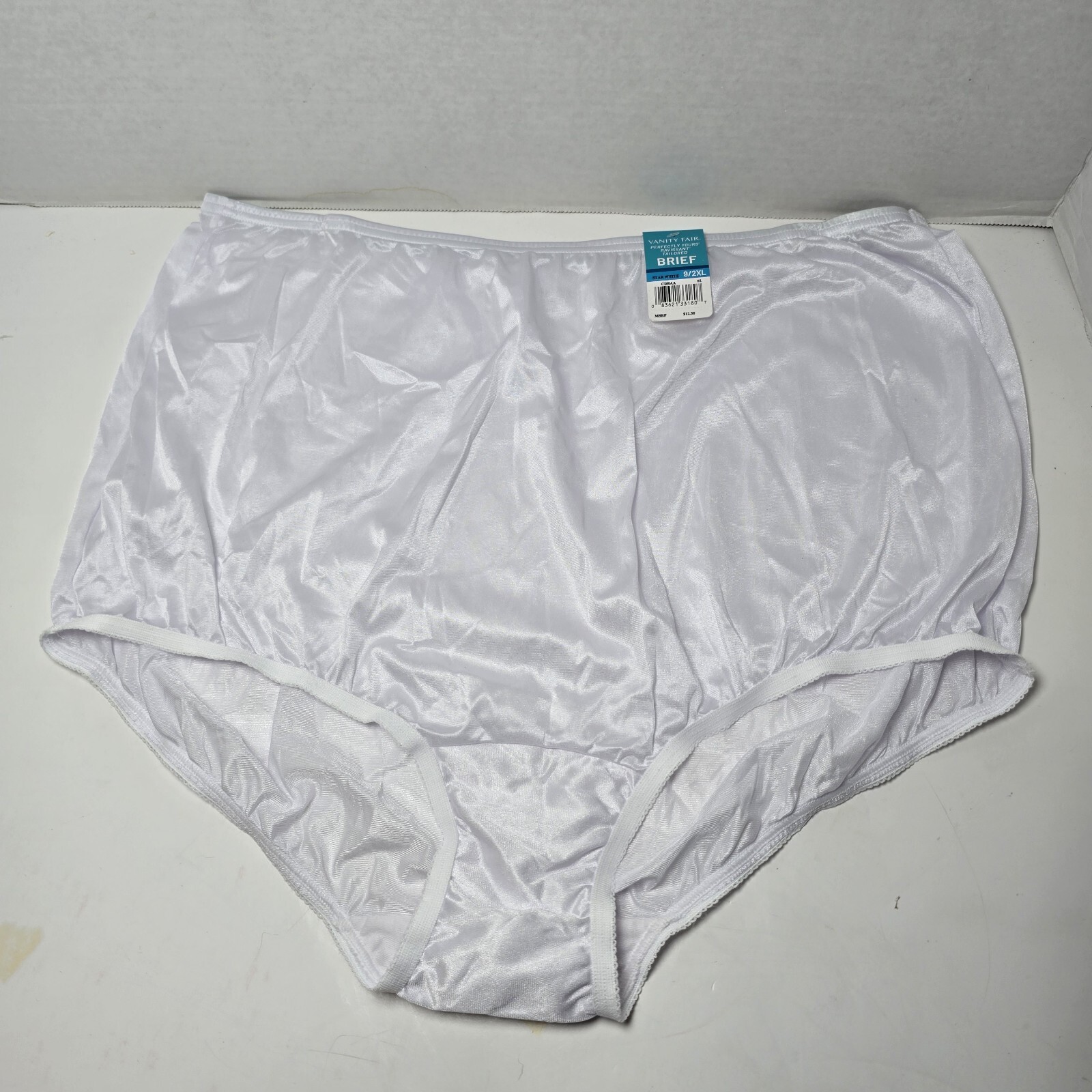 Vanity Fair Underwear Womens 9/2XL White Ravissant Brief 1 Pair NWT 15712 Nylon