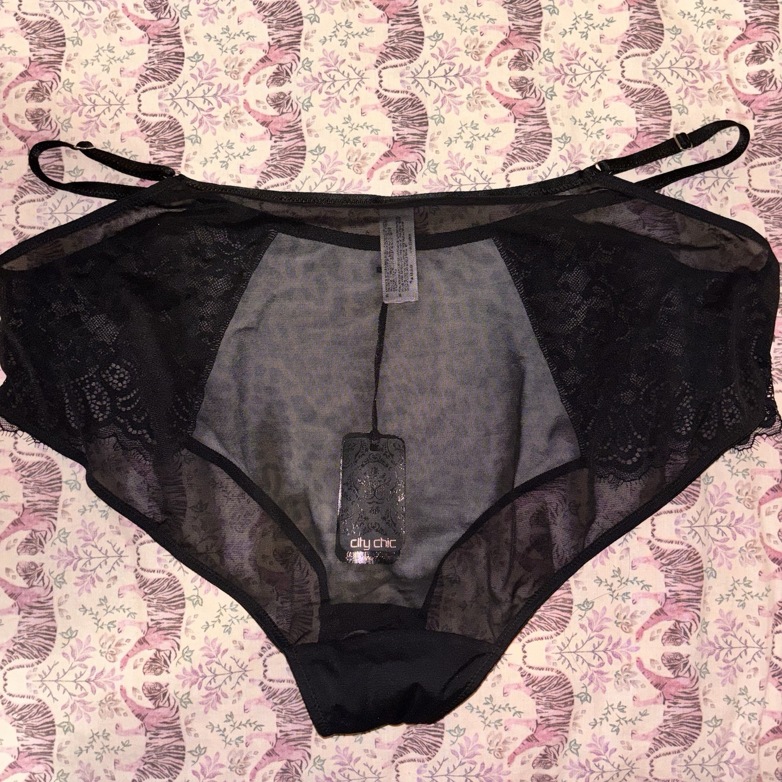 City Chic Boudoir Ladies Mimi Shorty Brief Leopard Print Size 20/L Lingerie BNWT