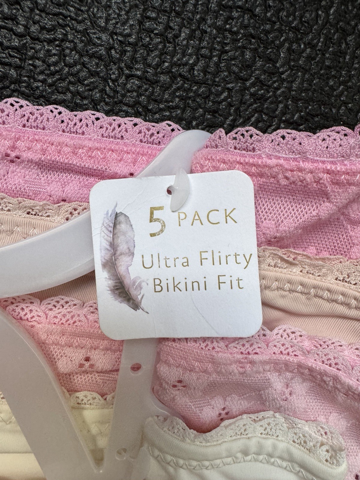 5 Pack Jessica Simpson sz L Sheer Flirty Bikini Panties Lot Bundle Set