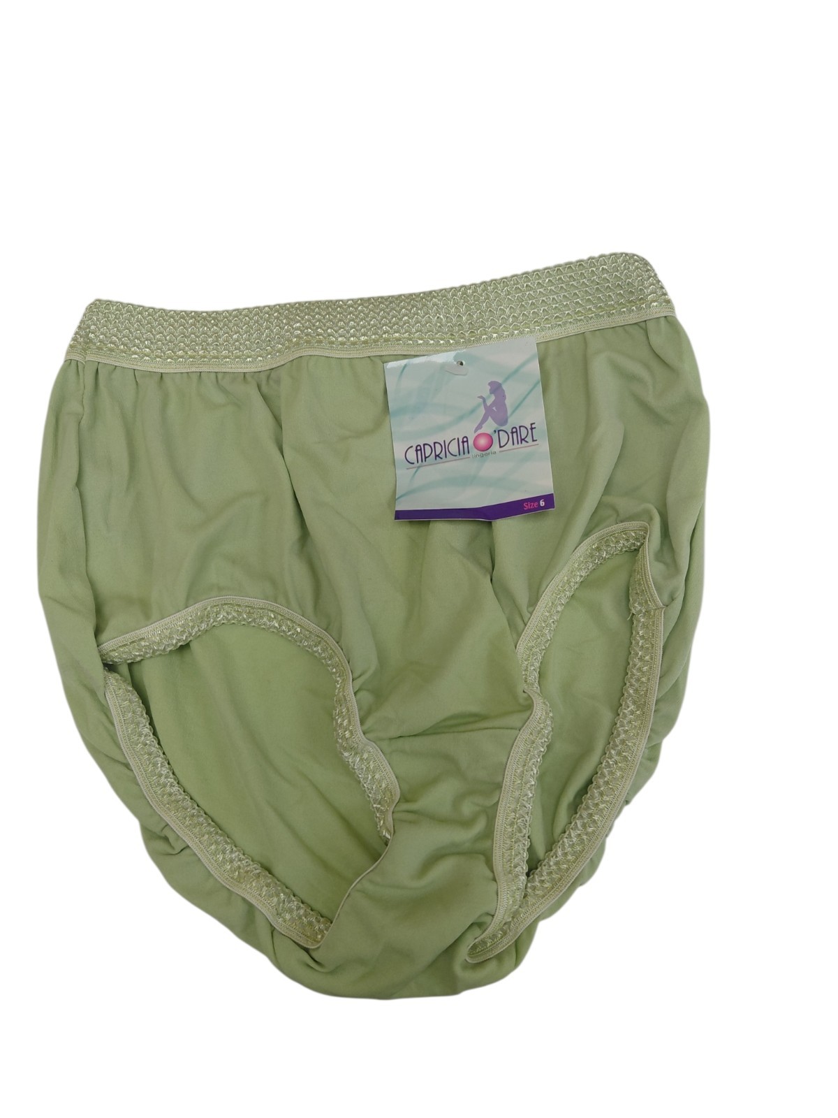Vintage Capricia O’dare Green Brief Size M/6