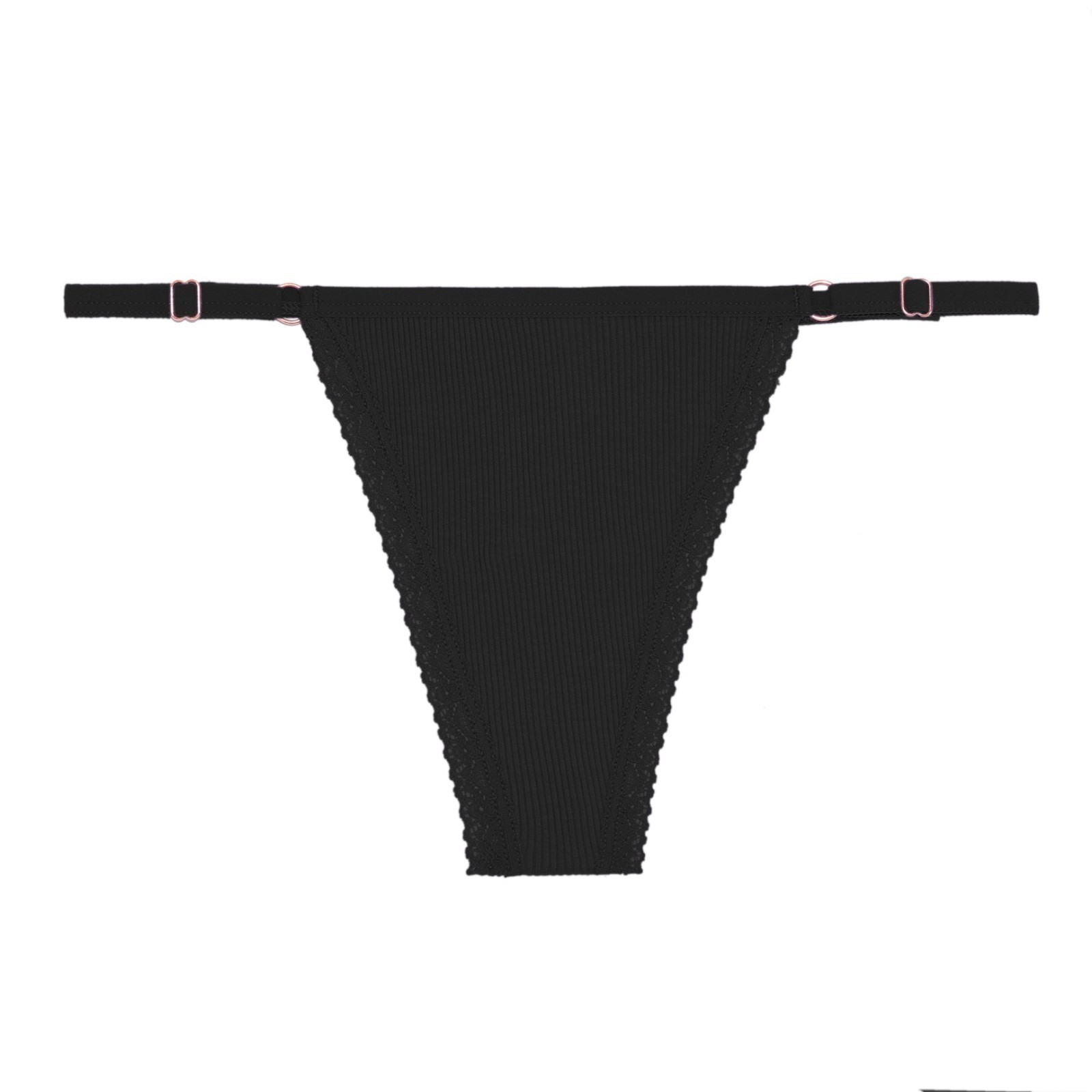 6-Pack Women’s Adjustable Lace G-String Thongs Low Rise Panties Cotton underwear