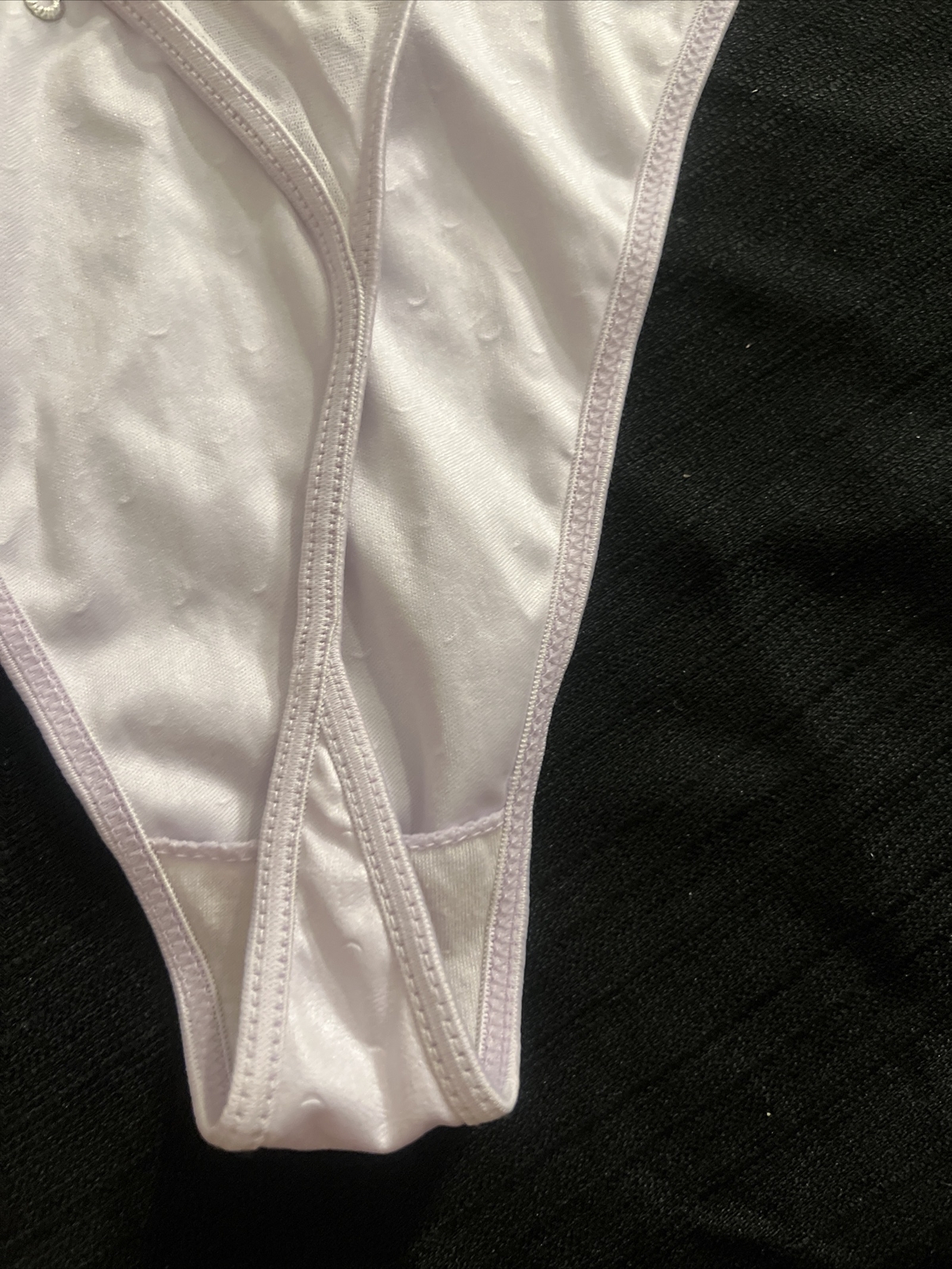 VTG WOMEN’S PANTIES THONGS CAPRICIA O’DARE SIZE 9 LIGHT PURPLE BODY100%POLYESTER